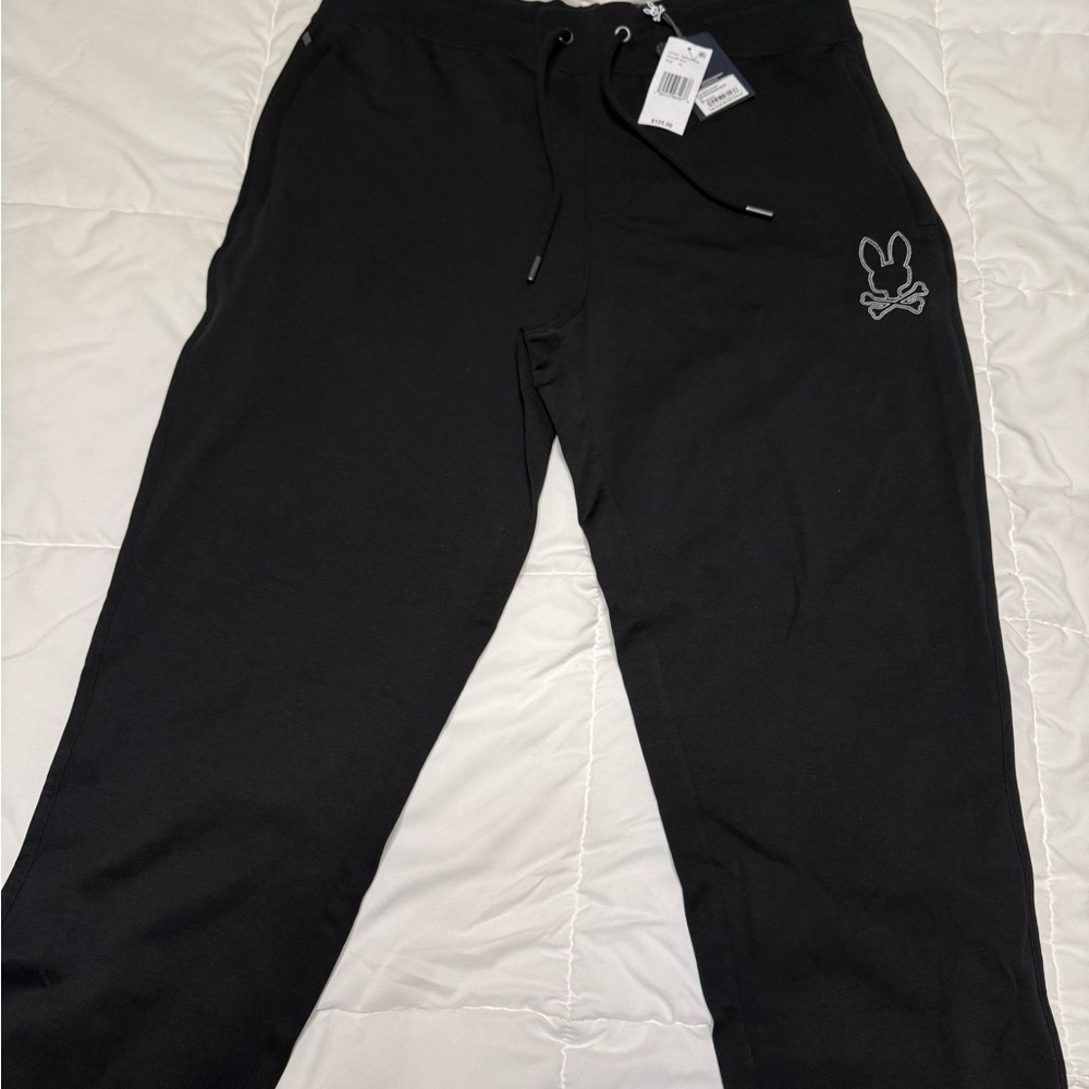 Psycho Bunny Men's Black Sweatpants